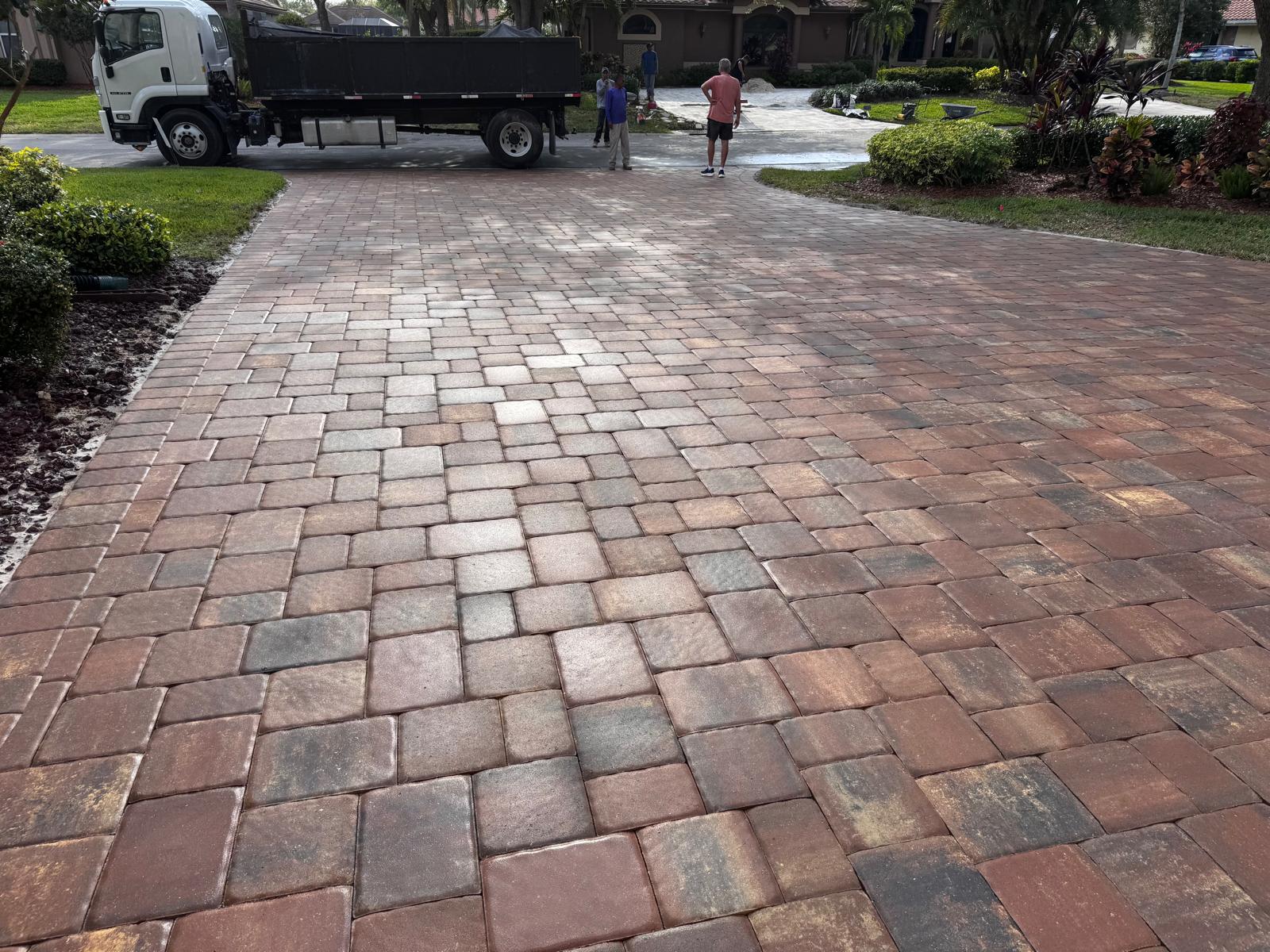 Multicolor Driveway Installation